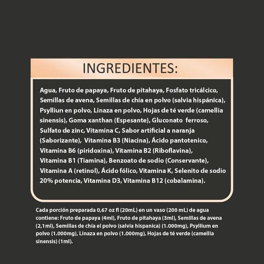 VITAXTREME con PSYLLIUM | con Papaya y Linaza | 1000ml