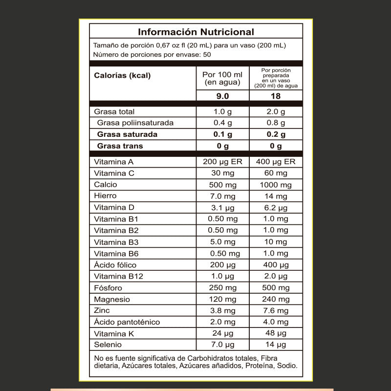 VITAXTREME con FÓSFORO | con Omega 3 y calcio | 1000 ml