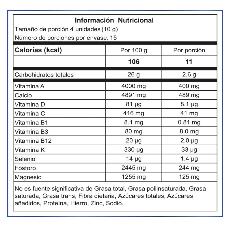 Gomitas | Calcio | Fósforo | 60 gomitas