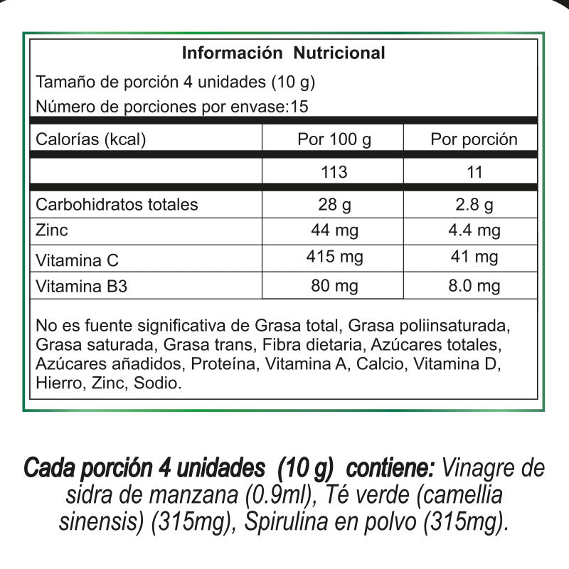 Gomitas | Vitamina C | Zinc | 60 gomitas