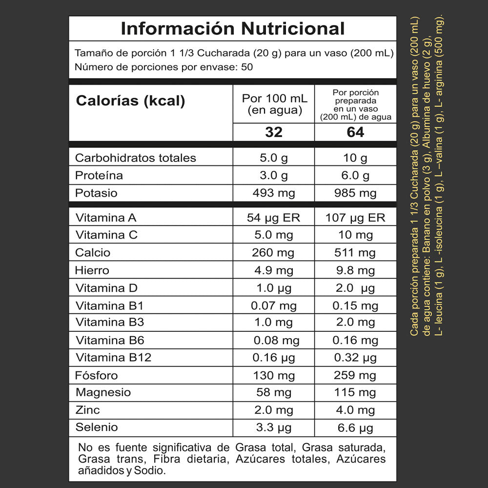 PROVITAKIDS | Proteína de huevo | con banano | 1000g