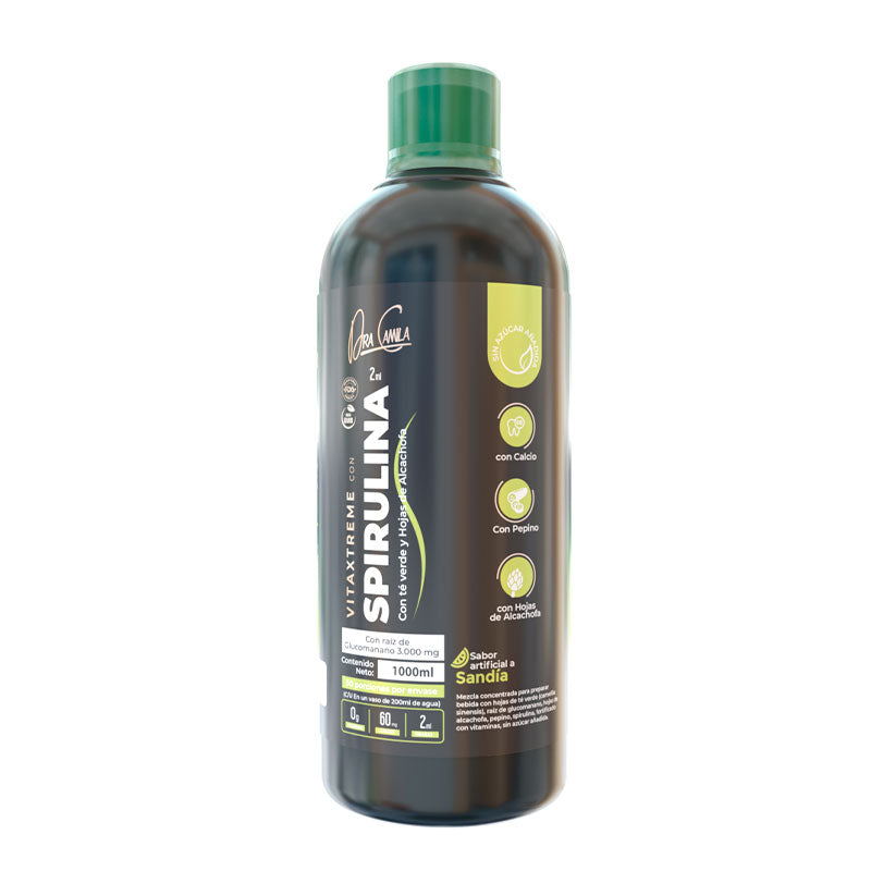 VITAXTREME con SPIRULINA | con Glucomanano y alcachofa | 1000ml