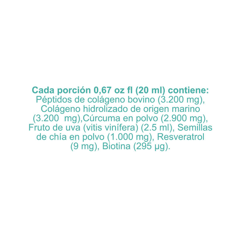 Colágeno marino | Colágeno bovino | Magnesio | 20 sachets