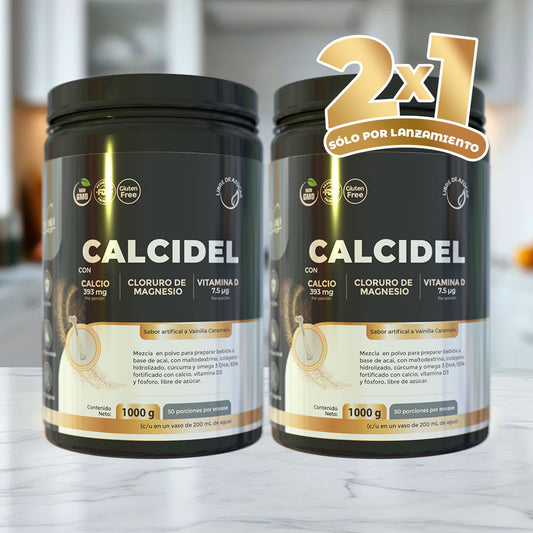 2X1 CALCIDEL con Colágeno hidrolizado y Vitamina D
