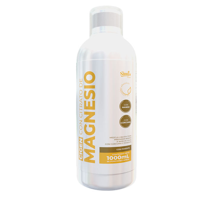 CIGEN | Citrato de magnesio | Cúrcuma | Mango | 1000ml
