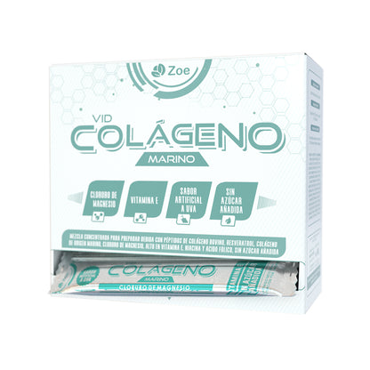 Colágeno marino | Colágeno bovino | Magnesio | 20 sachets