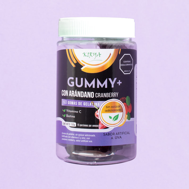 Gomitas | Arándano Cranberry | Biotina y Vitamina C | 60 gomitas