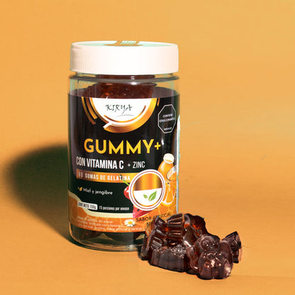 Gomitas | Vitamina C | Miel y Jengibre | 60 gomitas