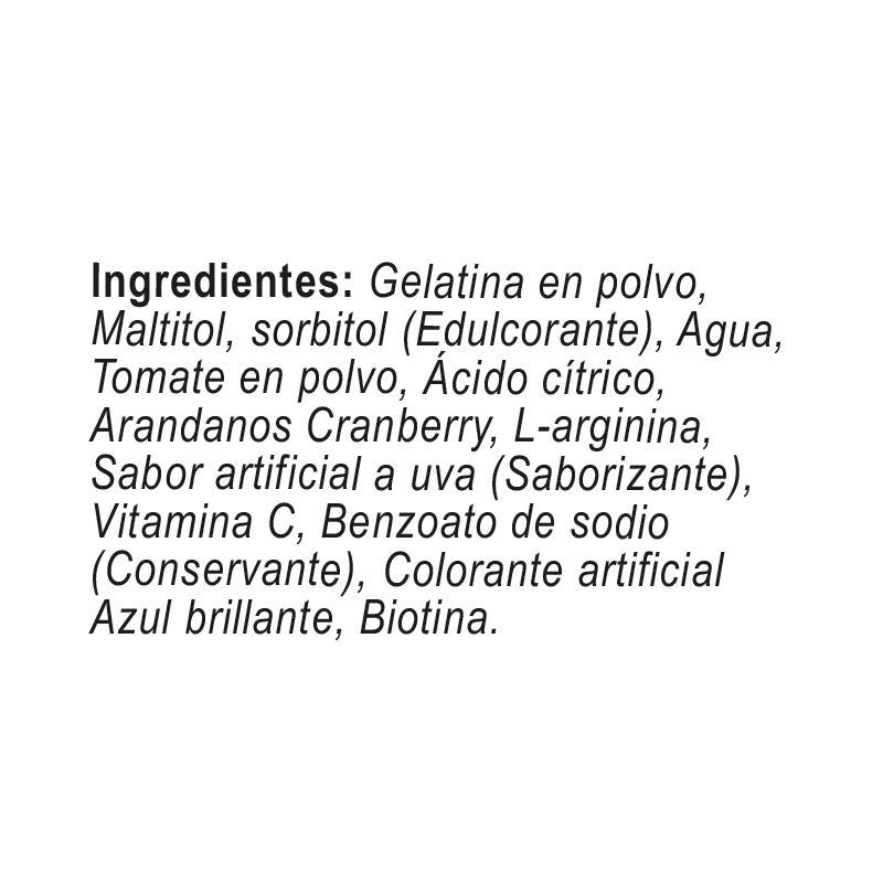 Gomitas | Arándano Cranberry | Biotina y Vitamina C | 60 gomitas