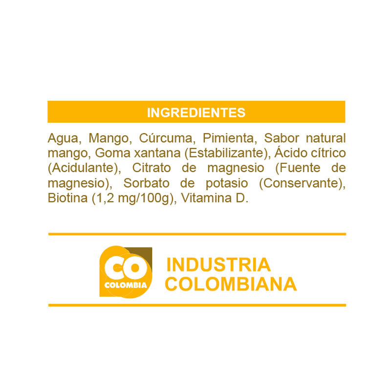 CIGEN | Citrato de magnesio | Cúrcuma | Mango | 1000ml