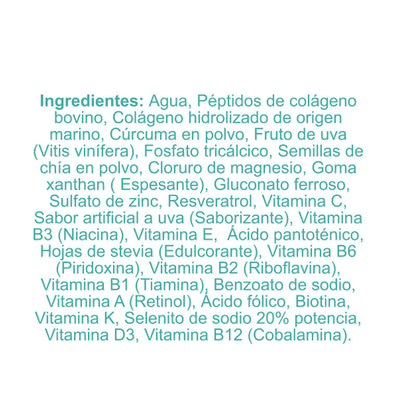 Colágeno marino | Colágeno bovino | Magnesio | 20 sachets