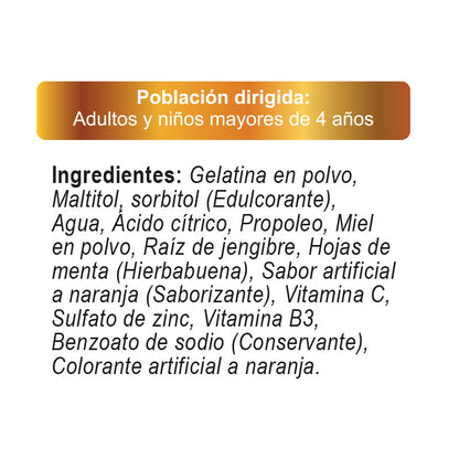 Gomitas | Vitamina C | Miel y Jengibre | 60 gomitas
