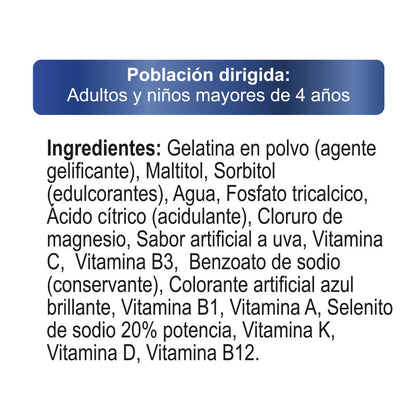 Gomitas | Calcio | Fósforo | 60 gomitas