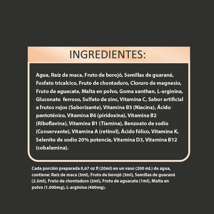 VITAEXTREME con GUARANÁ líquido | con Borojó y Maca | 1000ml