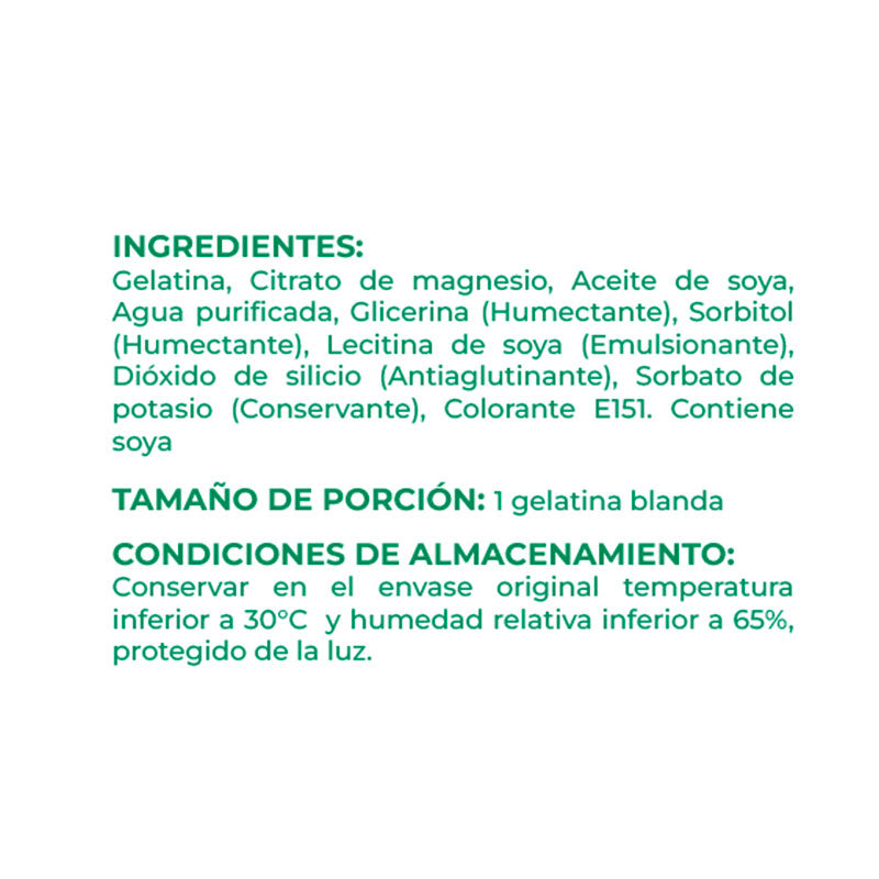 Citrato de magnesio | 60 gelatinas blandas