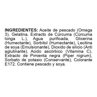 Omega 3 | cúrcuma y pimienta | 100 cápsulas