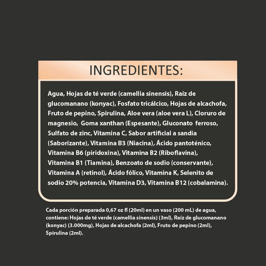 VITAXTREME con SPIRULINA | con Glucomanano y alcachofa | 1000ml
