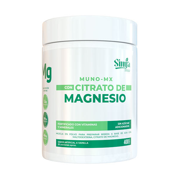 Muno mx con Citrato de Magnesio | vitaminas y minerales | 400 gramos
