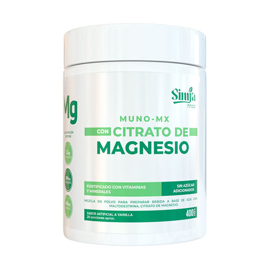 Muno mx con Citrato de Magnesio | vitaminas y minerales | 400 gramos