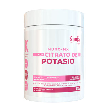 Muno mx con Citrato de potasio | vitaminas y minerales | 400 gramos
