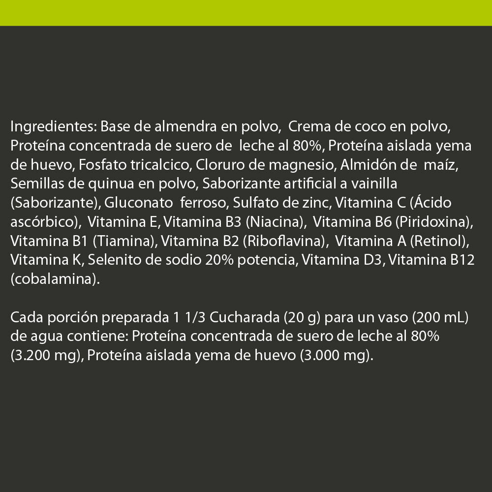 PROTECAL | Suero de leche | Proteína de huevo | 1000g