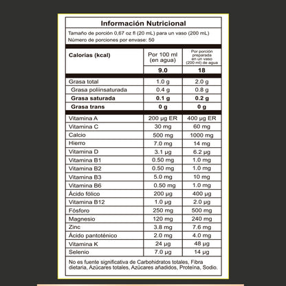 VITAXTREME con FÓSFORO | con Omega 3 y calcio | 1000 ml