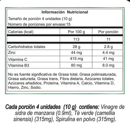 Gomitas | Vitamina C | Zinc | 60 gomitas