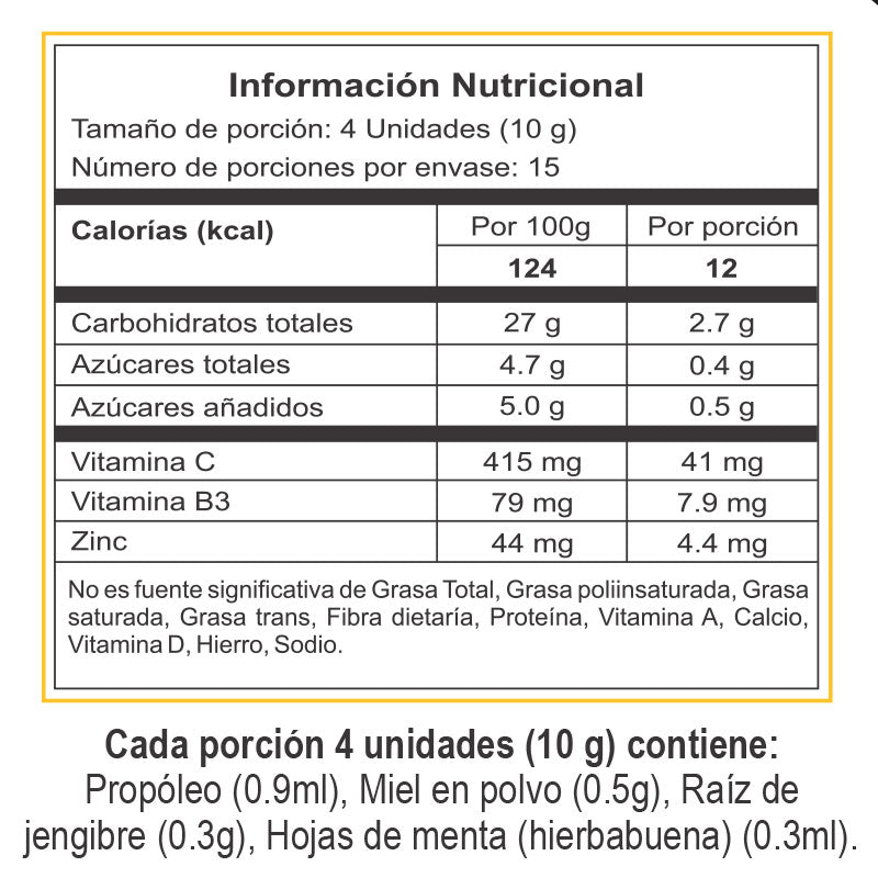 Gomitas | Vitamina C | Miel y Jengibre | 60 gomitas